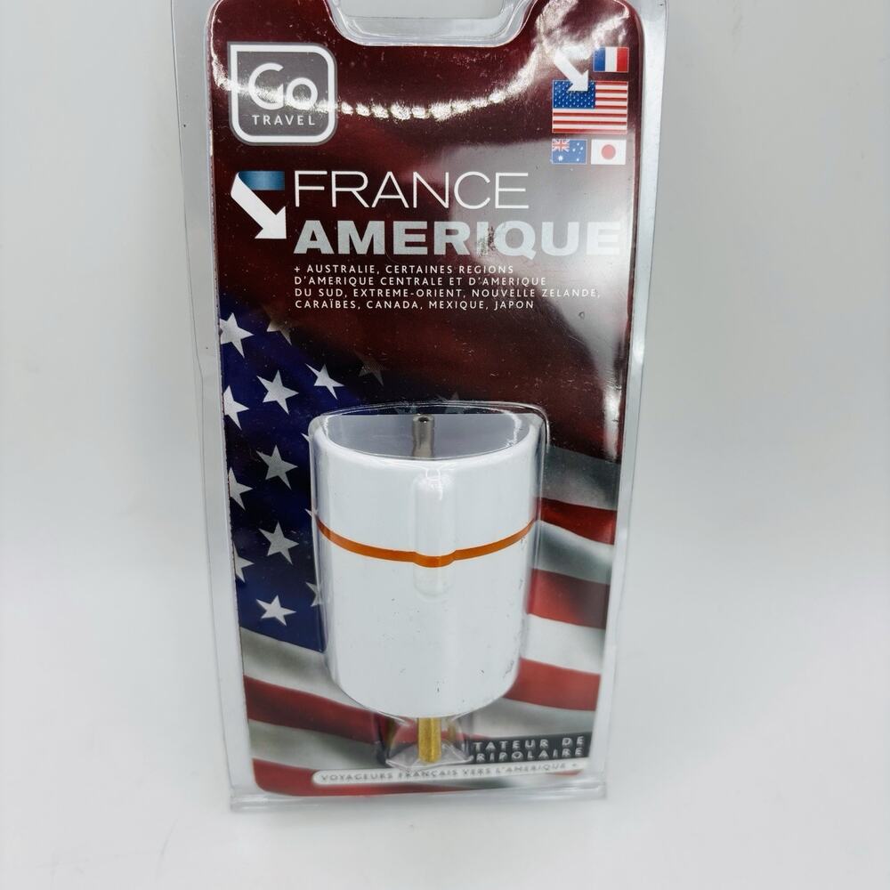 Go Travel Compact European EU-US Plug Adapter, Europe Type C/E/F Plug Converter
